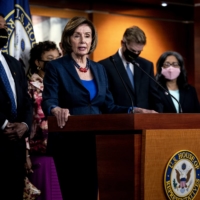 U.S. Speaker of the House Nancy Pelosi addresses a news conference at the Capitol in Washington on Tuesday.  | STEFANI REYNOLDS / THE NEW YORK TIMES