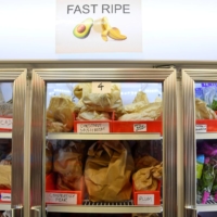 Stocks of fresh fruit and vegetables at the Lambeth depot of online supermarket Weezy | REUTERS 