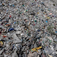 Plastic waste illegally dumped by the side of a road in Istanbul | REUTERS