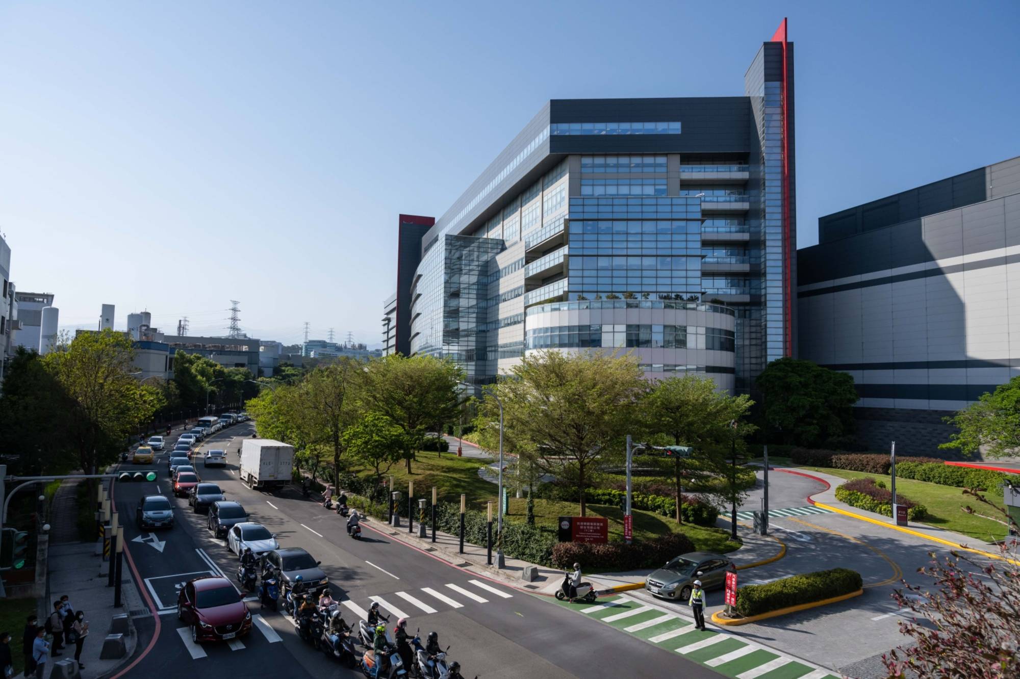 The Taiwan Semiconductor Manufacturing Co. headquarters in Hsinchu | Bloomberg 