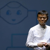 Jack Ma, founder and executive chairman of China\'s Alibaba Group, speaks during a news conference in Chiba in 2015.  | REUTERS