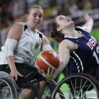 German wheelchair basketballer Mareike Miller (left) believes the one-year postponement of the Tokyo Games has allowed organizers to establish effective countermeasures against the novel coronavirus.  | REUTERS