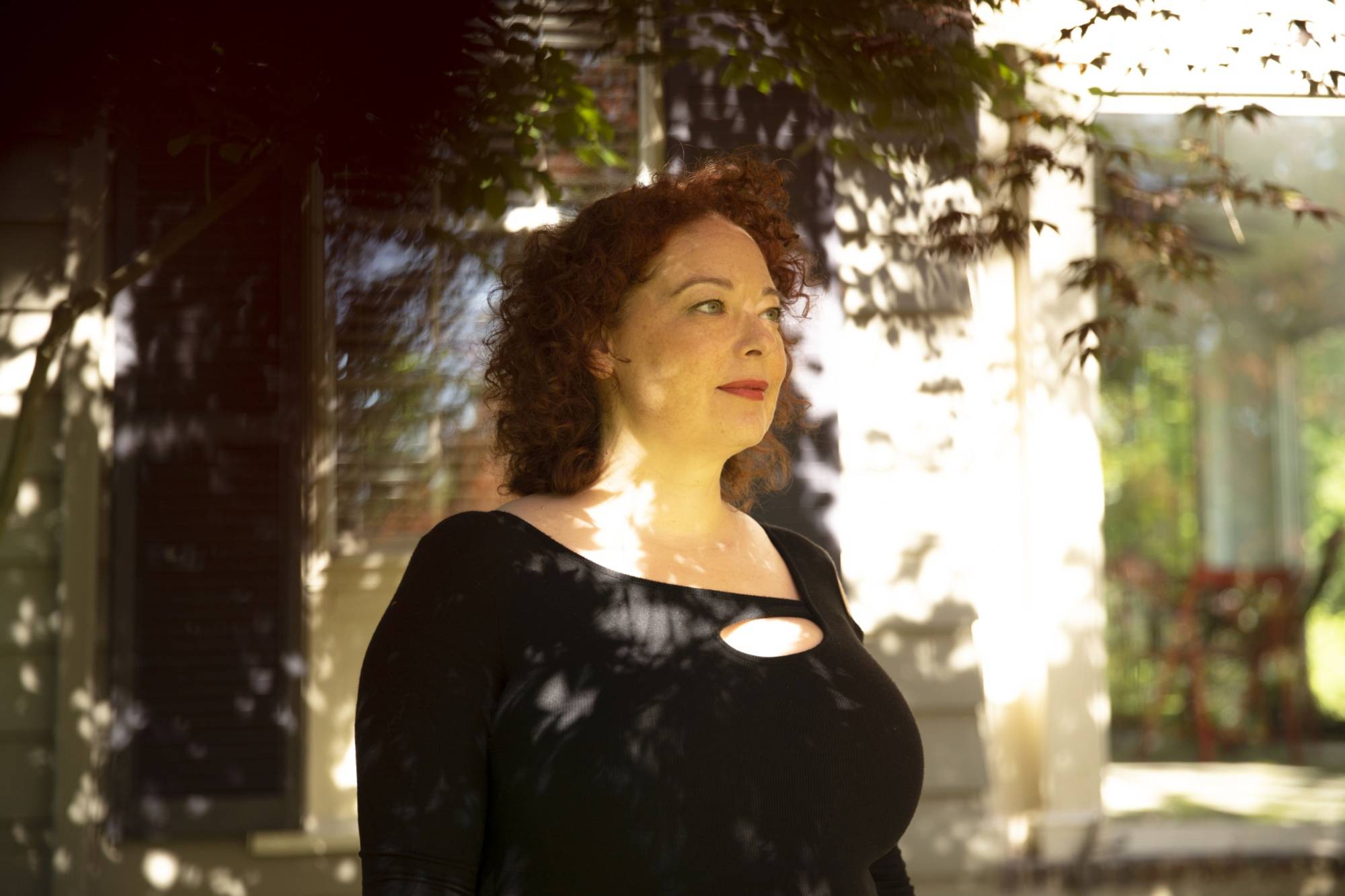 Jennifer Woda, an opera singer and music teacher, in Cleveland Heights, Ohio | Bloomberg 