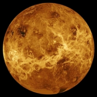 Data from NASA\'s Magellan spacecraft and Pioneer Venus Orbiter was used to create this composite image of the planet Venus. | NASA / JPL-CALTECH / VIA REUTERS