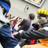 Animated speech: A cosplayer dressed as Naruto attends a convention in London in 2016. People love anime, but it may not be the best way to learn Japanese.  | ISTOCK