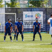 The tournament in Shinagawa Ward was the first international event sanctioned by the International Blind Sports Association in over a year. | JAPAN BLIND FOOTBALL ASSOCIATION / H.WANIBE
