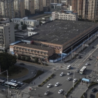 The Huanan seafood market in Wuhan | GETTY IMAGES / VIA BLOOMBERG 