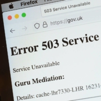 An error message on a website affected by the Fastly cloud hosting service outage | GETTY IMAGES / VIA BLOOMBERG 