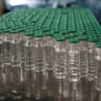 Vials of AstraZeneca\'s coronavirus vaccine at the Serum Institute of India, in Pune, India, in November | REUTERS
