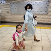 “It’s hard to get into public day care, and private day care is expensive,” Tokyo-based self-employed brand consultant Teni Wada says. | MARA BUDGEN
