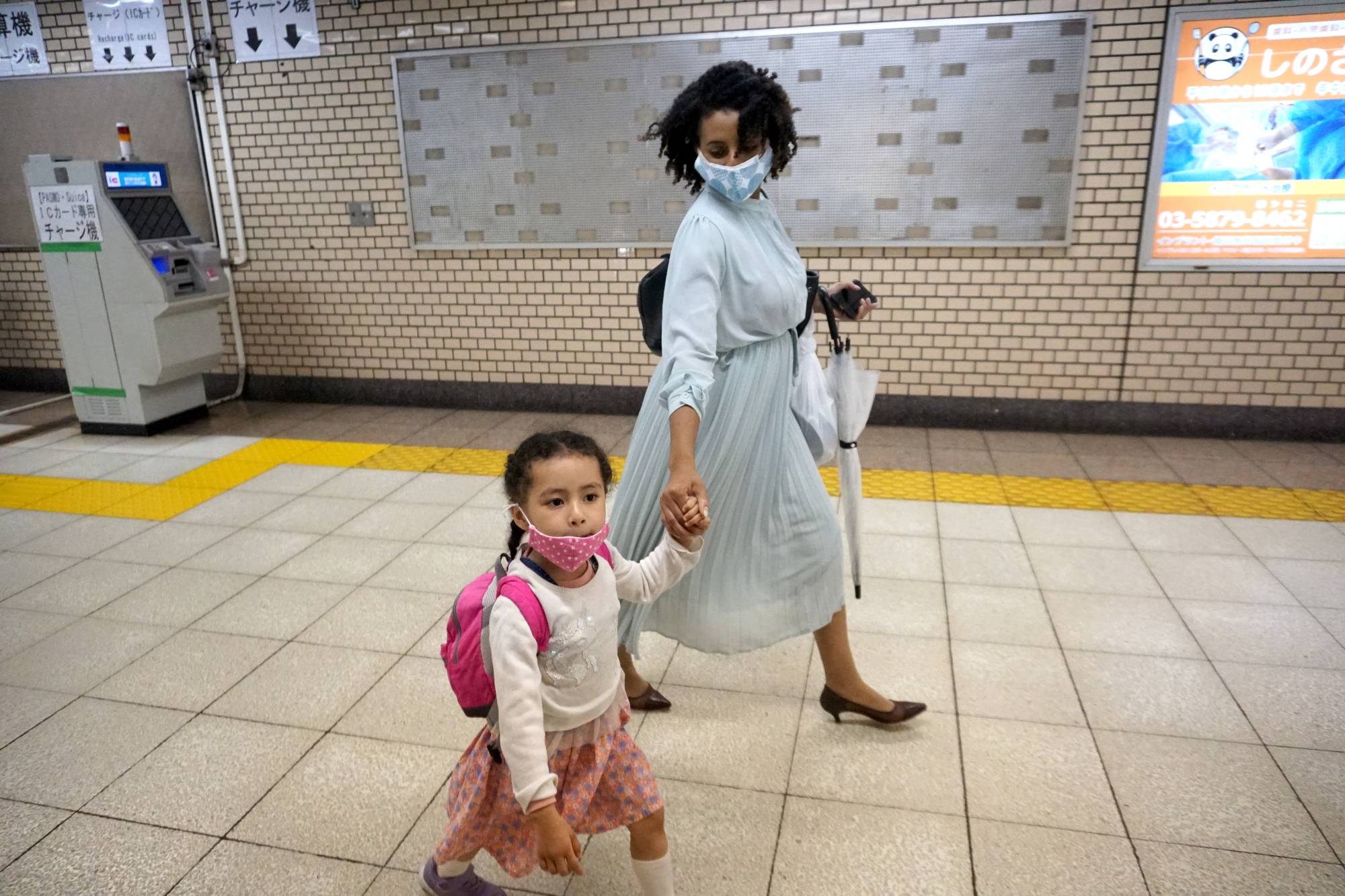 “It’s hard to get into public day care, and private day care is expensive,” Tokyo-based self-employed brand consultant Teni Wada says. | Mara Budgen 