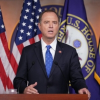 Congressional officials said committee chair Adam Schiff (pictured) and committee member Eric Swalwell are the only legislators whose data the Trump Justice Department has been confirmed to have subpoenaed. | AFP-JIJI