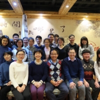 Dr. Shi Zhengli (third from left in the front row), sits with her fellow virologist Wang Linfa (fourth from left) and colleagues from the Wuhan Institute of Virology at a restaurant in Wuhan, China, on Jan. 15, 2020. Zhengli said in a rare interview that speculation about her lab in Wuhan was baseless, but China’s habitual secrecy makes her claims hard to validate. | COURTESY OF WANG LINFA / VIA THE NEW YORK TIMES