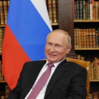 U.S. President Joe Biden and Russia\'s President Vladimir Putin meet at Villa La Grange in Geneva on Wednesday.  | POOL / VIA AFP-JIJI