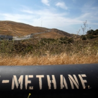 A pipeline that moves methane gas from the Frank R. Bowerman landfill to an onsite power plant in Irvine, California | REUTERS 