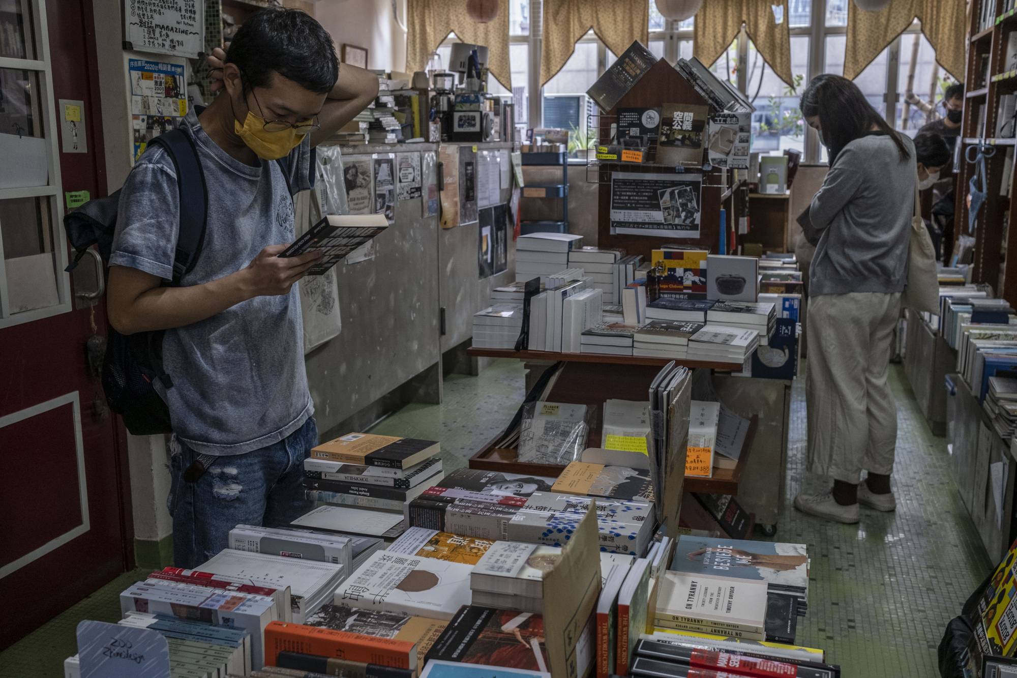 Hong Kong Reader, an independent bookstore in the Mong Kok district of Hong Kong | Lam Yik Fei / The New York Times