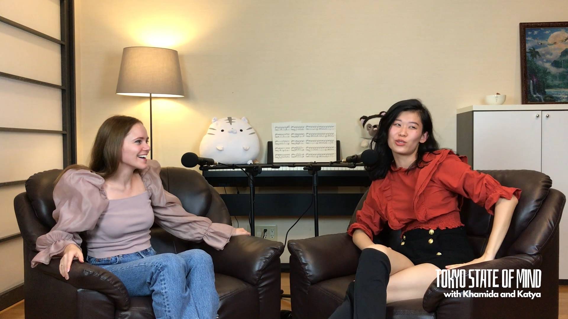 'Tokyo State of Mind' podcasters Katya (left) and Khamida aim to create a space in which the international community can find some company.  | 