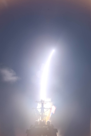 A SM-3 Block IIA is launched from the USS John Finn, an Aegis destroyer, on Nov. 16, 2020, as part of a flight test. | U.S. MISSILE DEFENSE AGENCY