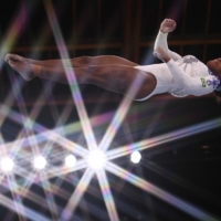 Brazil\'s Rebeca Andrade competes in the artistic gymnastics vault event of the women\'s qualification  | AFP-JIJI