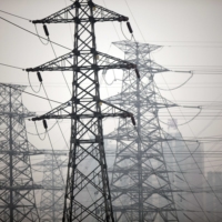 Power transmission lines in Beijing  | BLOOMBERG 