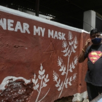 A mural in Hyderabad, India  | AFP-JIJI
