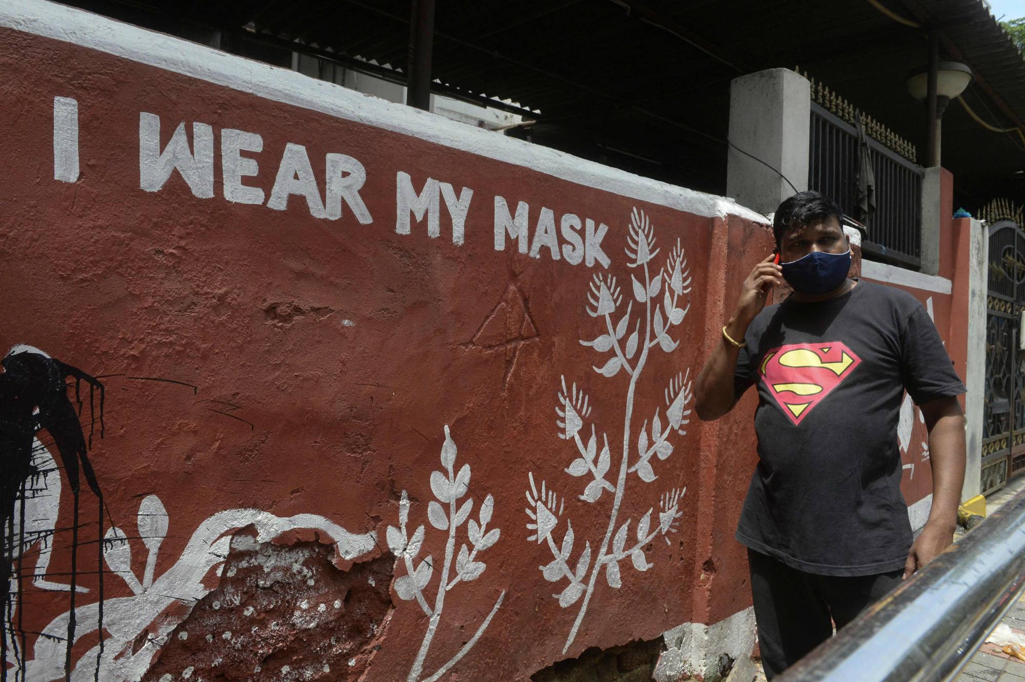A mural in Hyderabad, India | AFP-Jiji