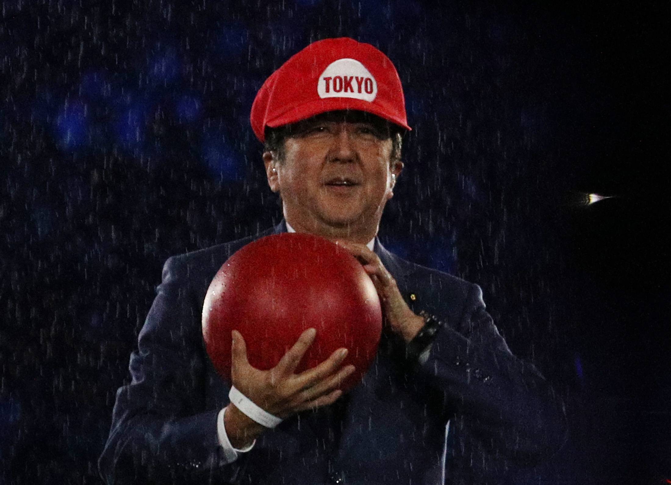 Prime Minister Shinzo Abe attends the 2016 Rio Olympics closing ceremony dressed as Super Mario in Rio de Janeiro on Aug. 21 2016.  | REUTERS