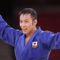 Naohisa Takato of Japan celebrates after winning gold in men\'s judo.  | REUTERS