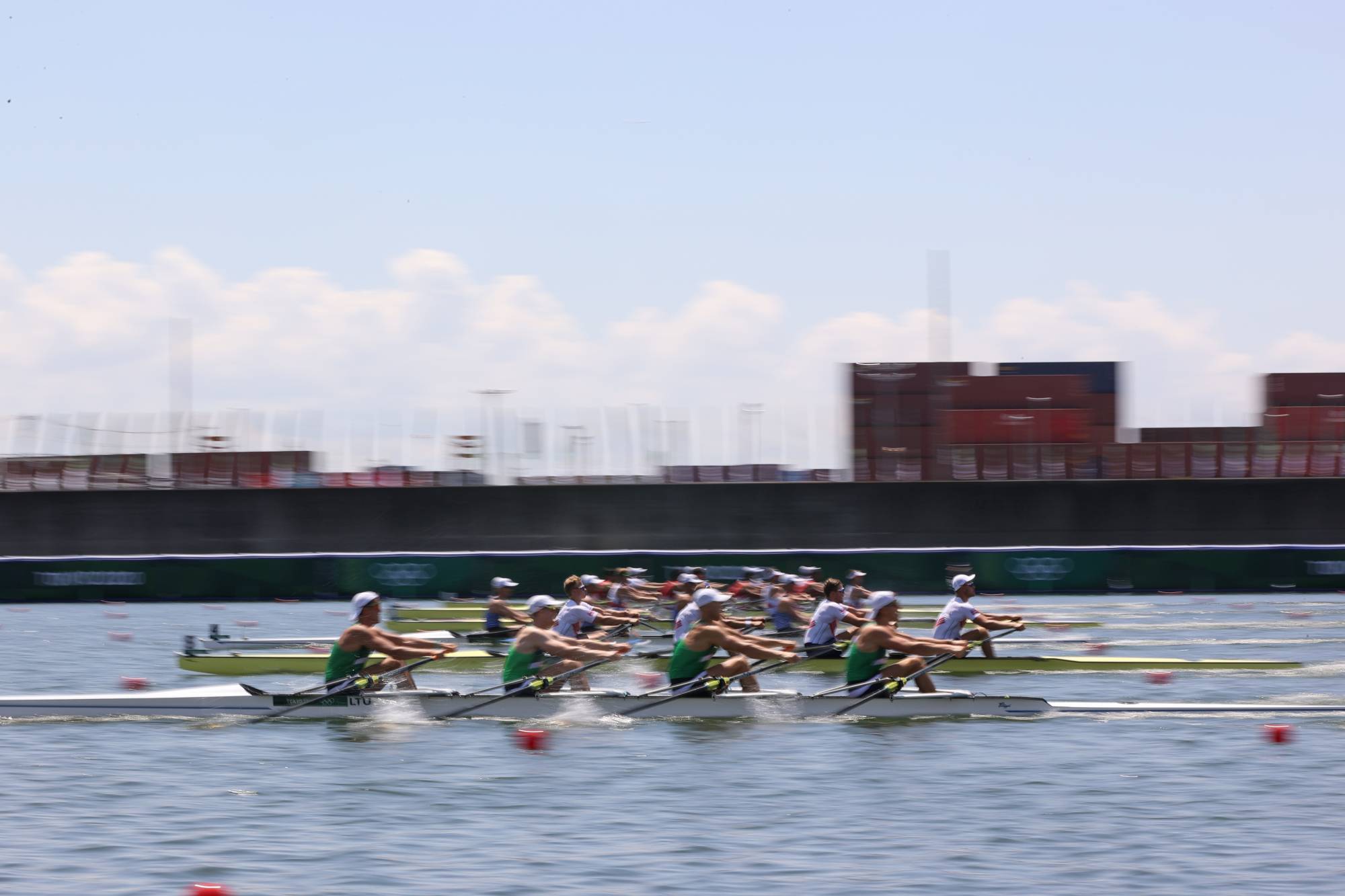 Rowing events at Sea Forest Waterway in Tokyo on Sunday  | REUTERS 