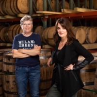 Marlene Holmes (left) and Heather Greene, two of the founders, at the Milam & Greene distillery in Blanco, Texas.  | JESSICA ATTIE / THE NEW YORK TIMES