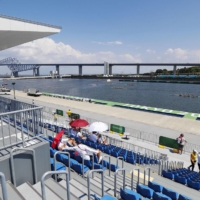 Organizers rescheduled Tuesday\'s Olympic rowing events due an approaching tropical storm.  | KYODO