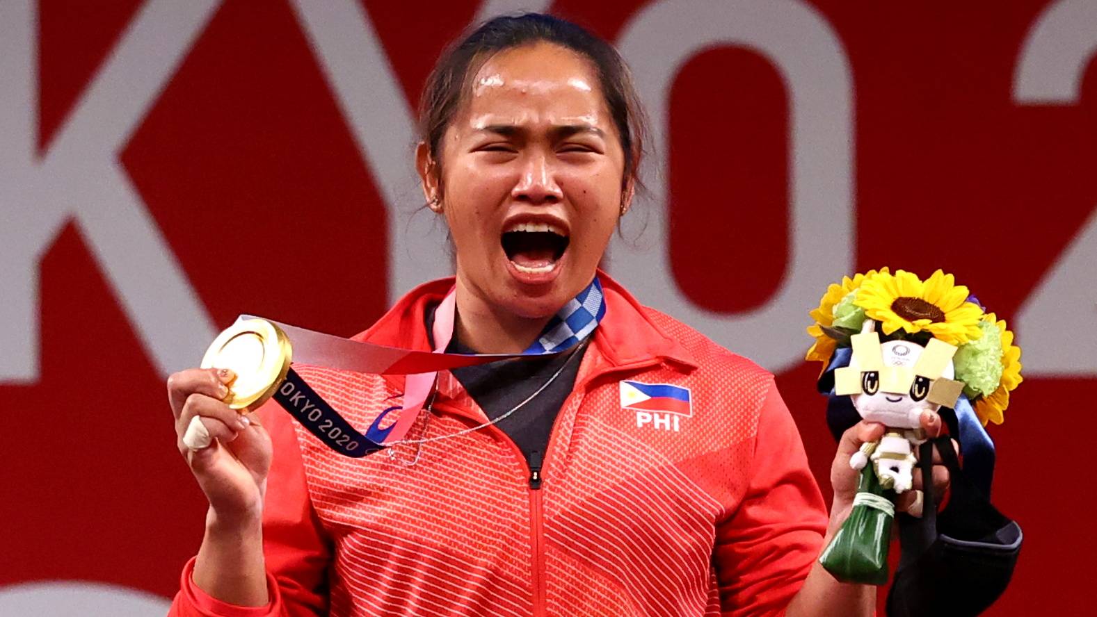 Weightlifter Hidilyn Diaz has become the Philippines' first Olympic gold medalist. | REUTERS