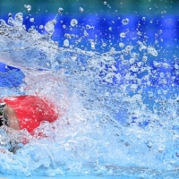 Britain\'s Calum Jarvis competes in a heat for the men\'s 4x200m freestyle relay swimming event. | AFP-JIJI