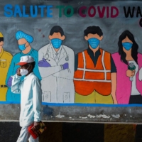 A mural in Hyderabad, India  | AFP-JIJI