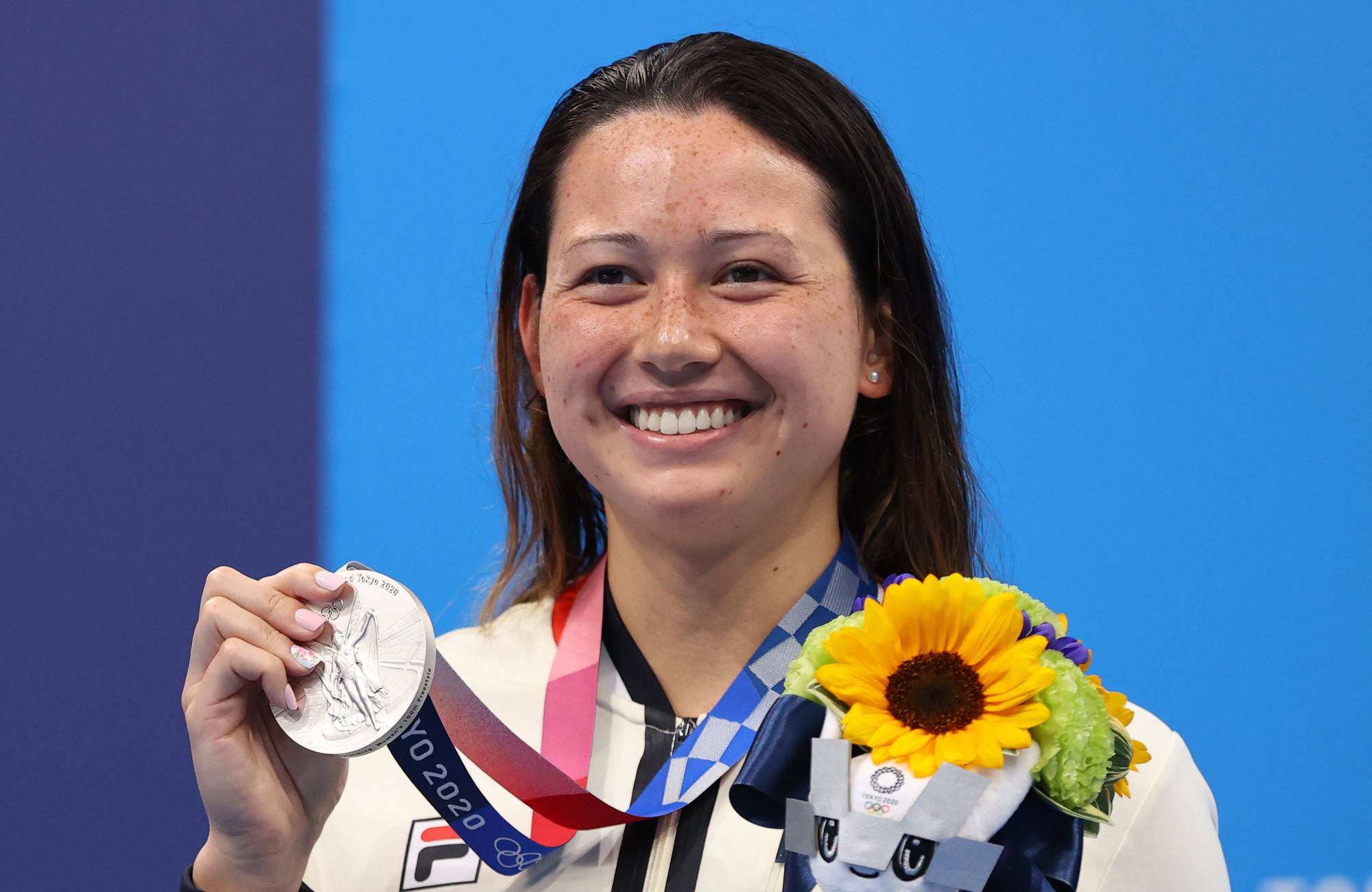 Swimmer Siobhan Haughey of Hong Kong has won silver in the women’s 100- and 200-meter freestyle at the Tokyo Olympics. | REUTERS