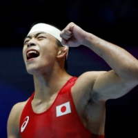 Kenichiro Fumita is the reigning 60-kg Greco-Roman wrestling world champion. | REUTERS