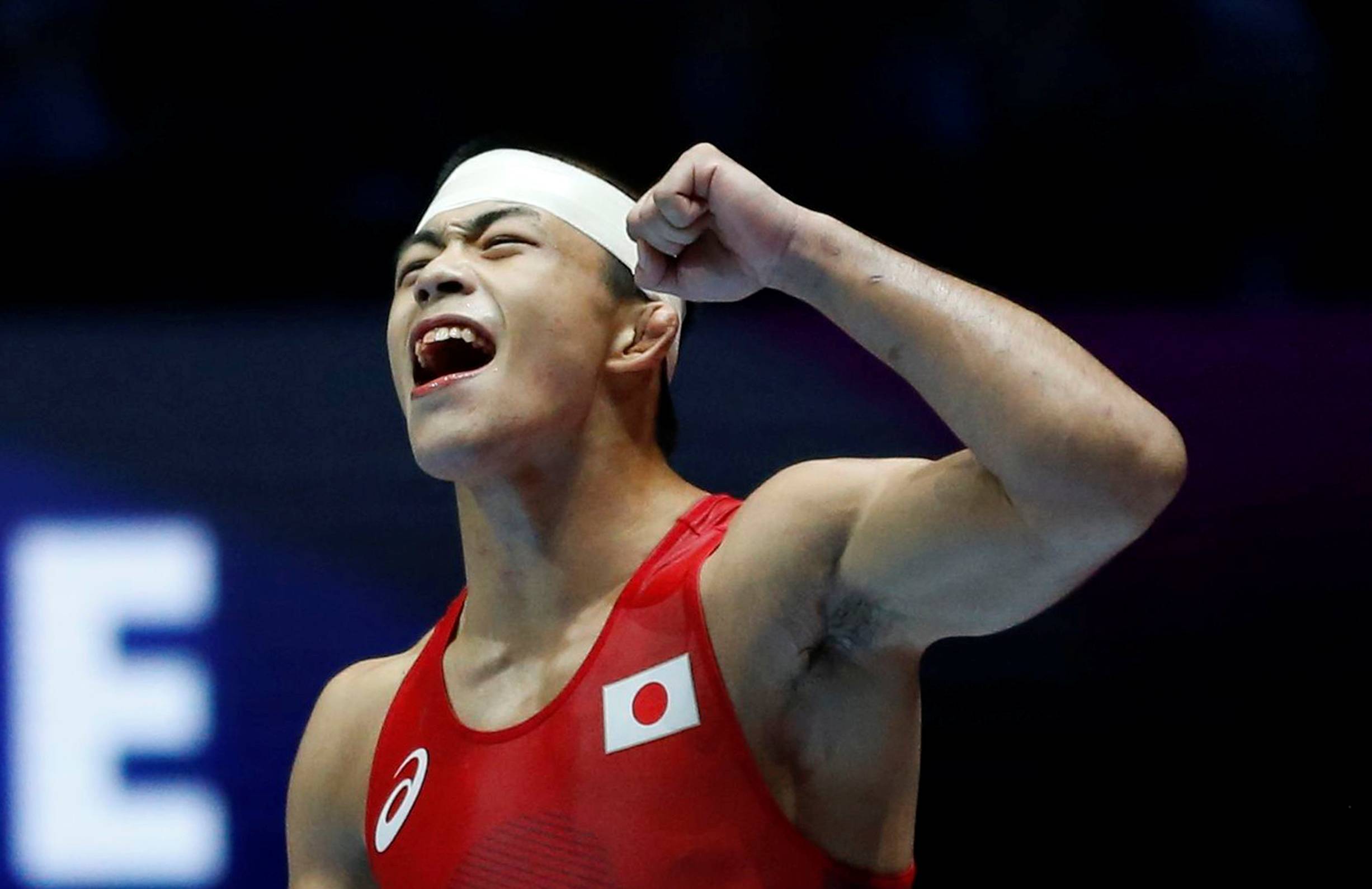 Kenichiro Fumita is the reigning 60-kg Greco-Roman wrestling world champion. | REUTERS