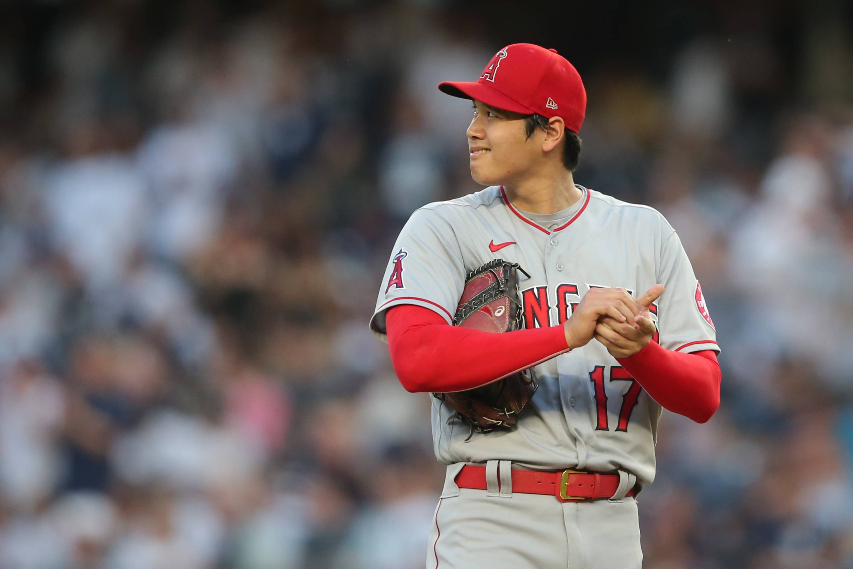 Shohei Ohtani pulled in first inning at Yankee Stadium; Angels rally to win  in ninth - The Japan Times