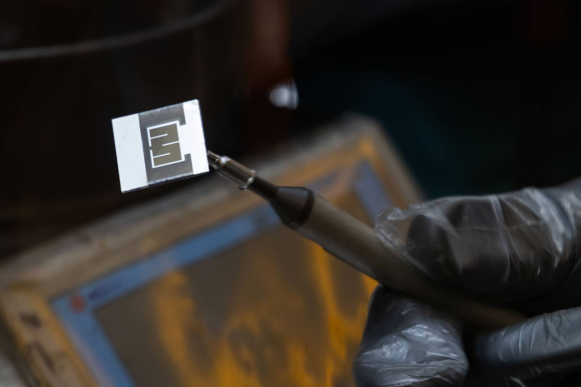 A perovskite solar cell at Kepco's Research Institute laboratory in Daejeon, South Korea | Bloomberg 