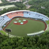 Fukushima Azuma Baseball Stadium in the city of Fukushima will host softball and baseball events for the 2020 Tokyo Olympics, but it will be doing it without spectators. | KYODO