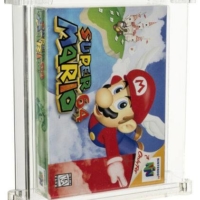 An unopened copy of Nintendo Co.\'s Super Mario 64 sold for $1.56 million at an auction in the United States on Sunday. | HERITAGE AUCTIONS / VIA KYODO