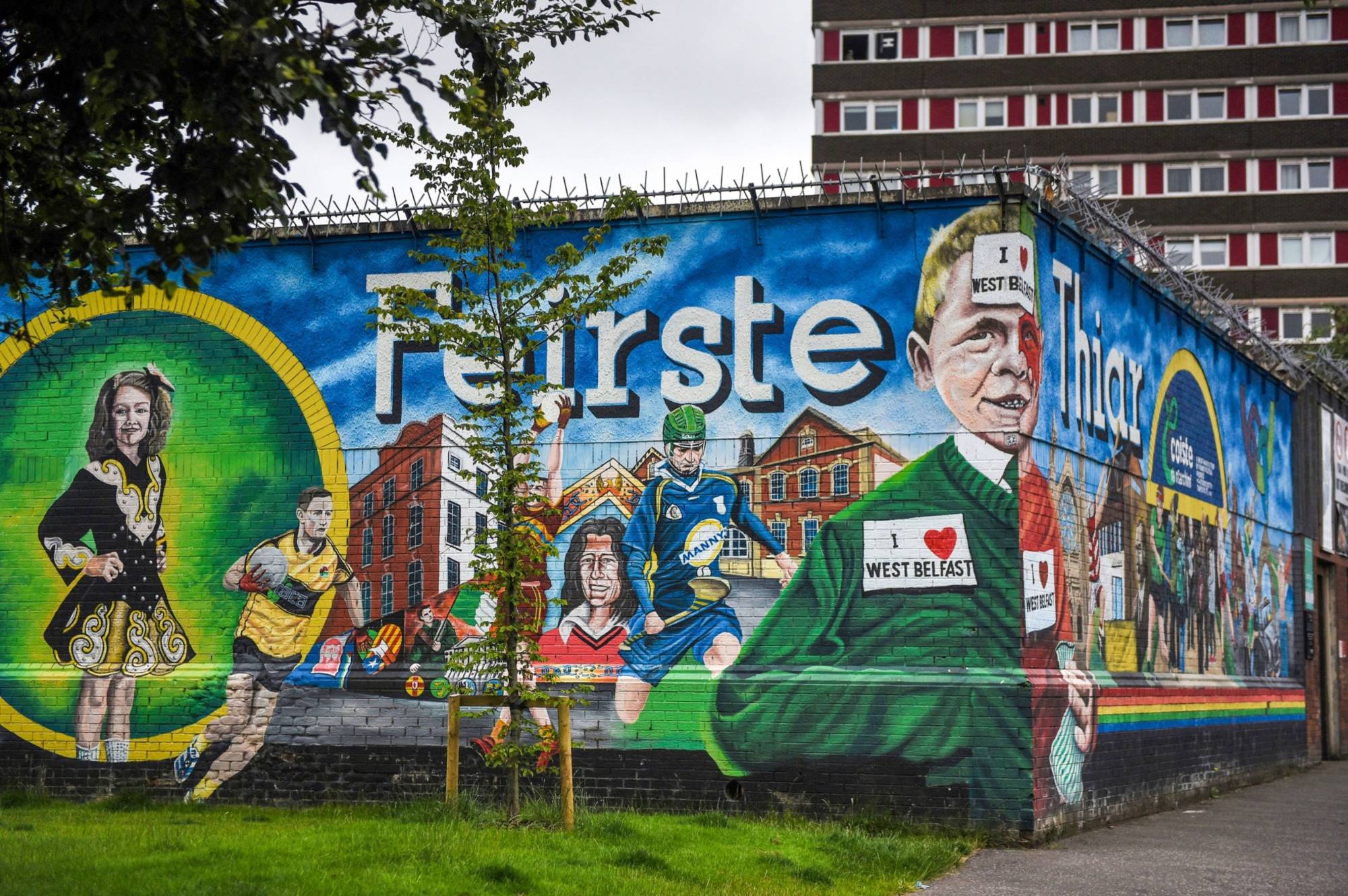 A mural in a Catholic area of Belfast | Bloomberg 