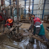 An oil drilling rig near Almetyevsk, Tatarstan, Russia | BLOOMBERG 