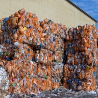 Hefty EnergyBags after collection awaiting pick up at Western Recycling in Boise, Idaho, on May 20. | REUTERS