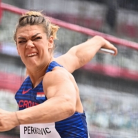 Croatia\'s Sandra Perkovic competes in the women\'s discus throw qualification | AFP-JIJI