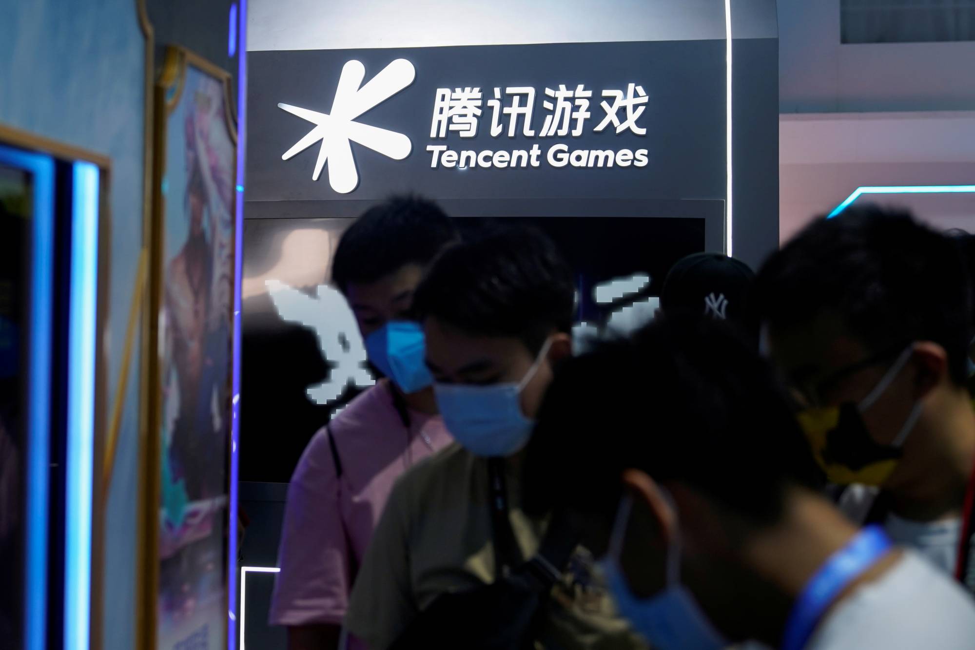 The Tencent Games booth at the China Digital Entertainment Expo and Conference in Shanghai in July | REUTERS 