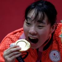 While in elementary school, Sena Irie was inspired to pick up boxing from the manga series “Ganbare Genki.” She learned to box at the Sugar Knuckle Boxing Gym in her hometown. | REUTERS