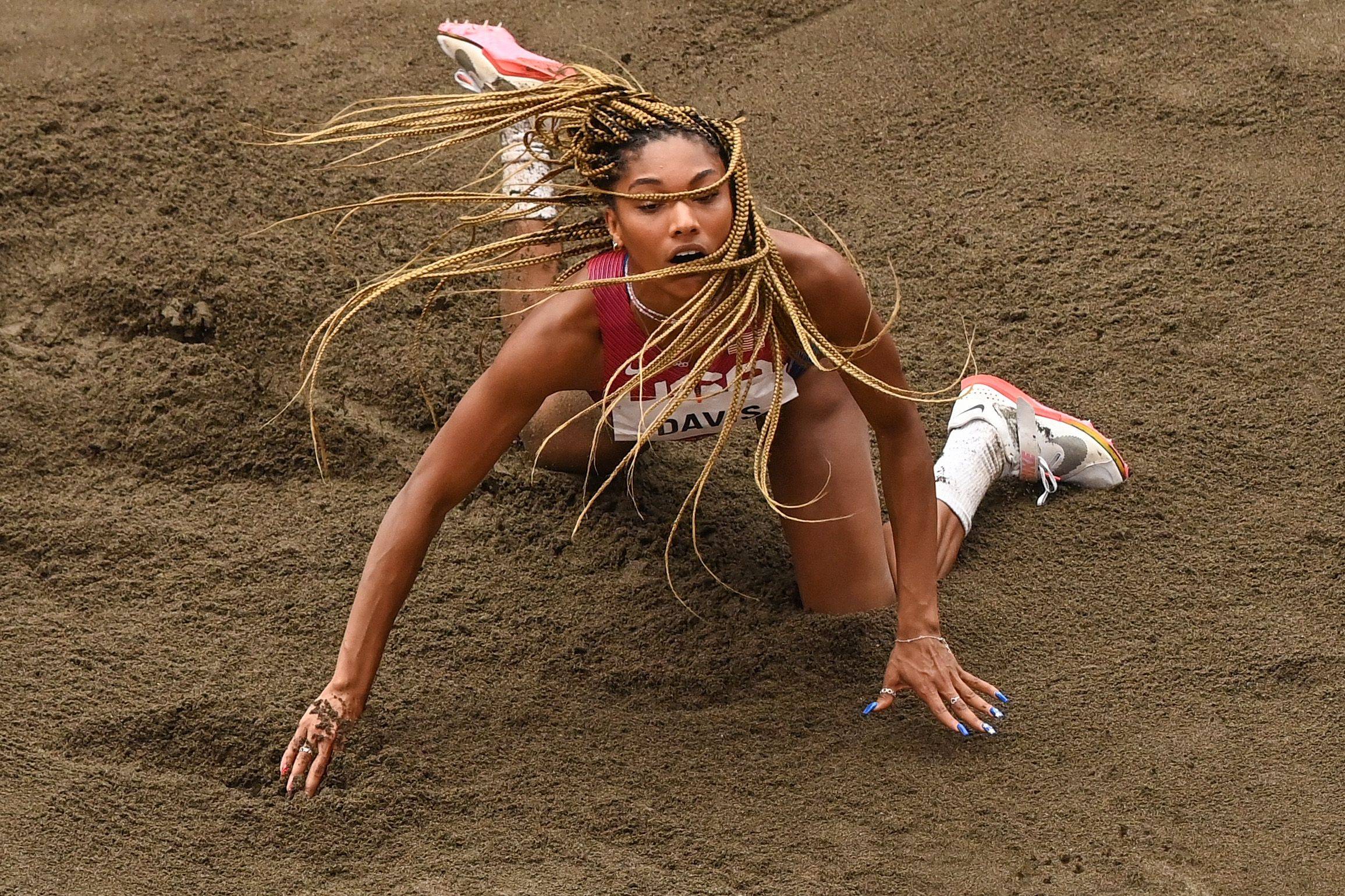 U.S.'s Tara Davis competes in the women's long jump final | AFP-JIJI