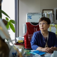 Keiko Yamamoto, president of the Tokyo Nursing Association. \"It’s the central government — not nurses — that should be held responsible for the sluggish pace of the country’s vaccine rollout,\" she says. | RYUSEI TAKAHASHI
