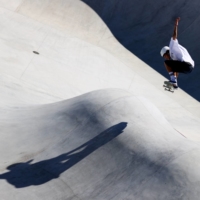 Ivan Frederico of Italy in action during the preliminary round of men\'s skateboarding.   | REUTERS